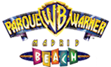 Logo de parque warner beach